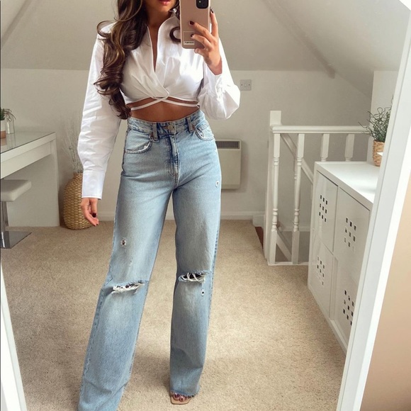 Bloggers fav white tie crop shirt - Picture 2 of 11